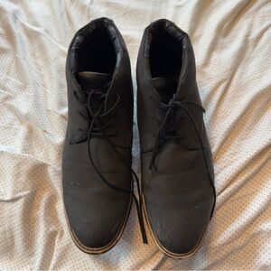 Madden for Buckle Men's Black Lace-Up Shoes